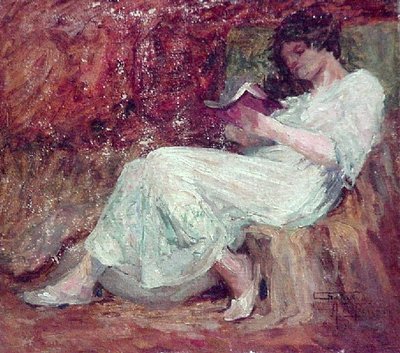 Morgendliche Lektüre von Antonio Parreiras